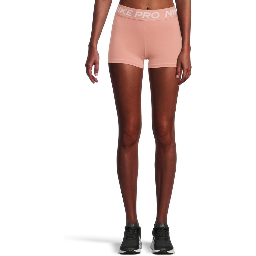 Nike Pro Dri-FIT Women's 3" Short Pink Athletic Shorts Size L CZ9857-685 NEW